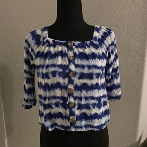 Gorgeous blue tie dye blouse
